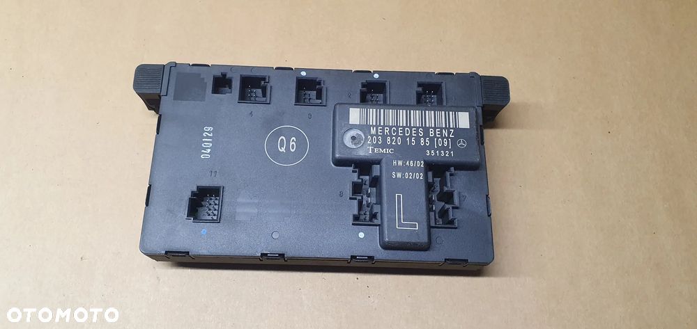 Moduł sterownik drzwi lewy przód Mercedes W203 2038201585 - 1