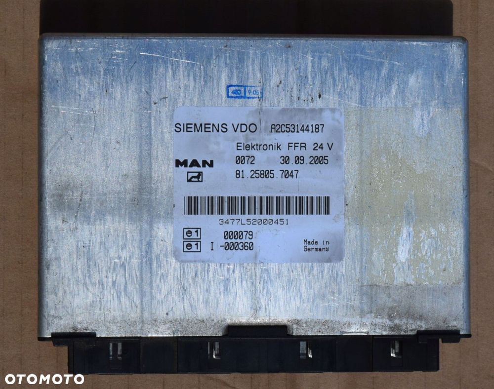KOMPUTER/ STEROWNIK FFR MAN TGX TGS 81.25805. 7047 - 2