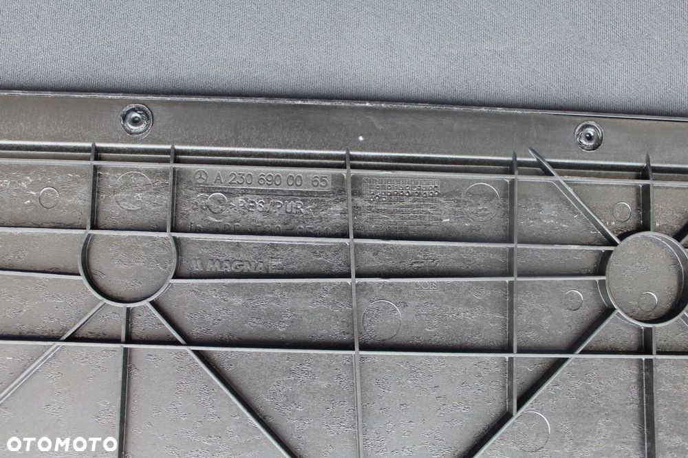 Roleta bagażnika osłona tapicerka dachu Mercedes SL R230 W230 SL350 SL500 - 14