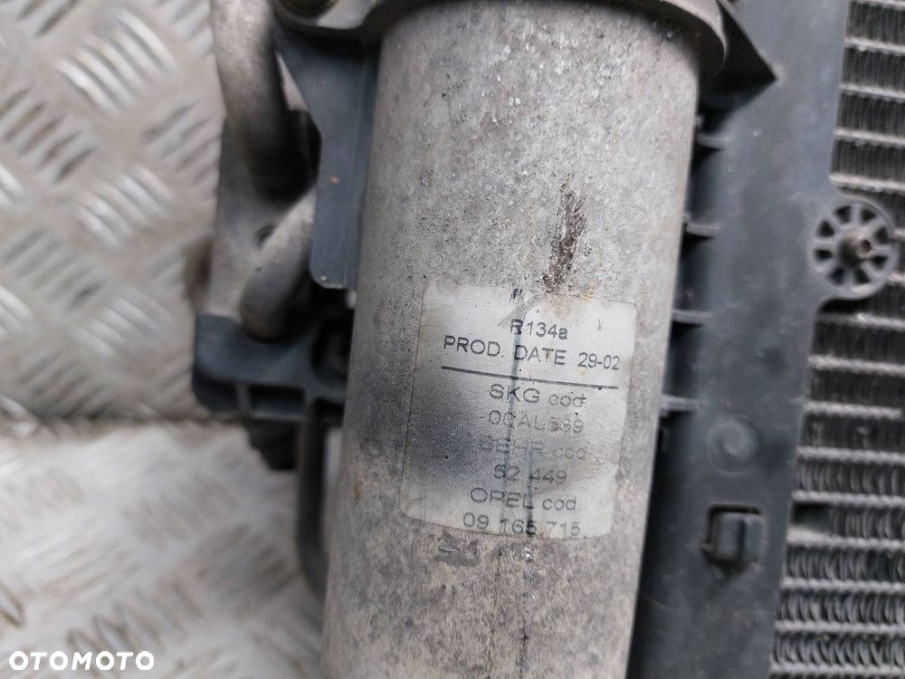 CHŁODNICE KOMPLET + WENTYLATOR OPEL CORSA C 1.2 16V 24426588 24445193 - 8