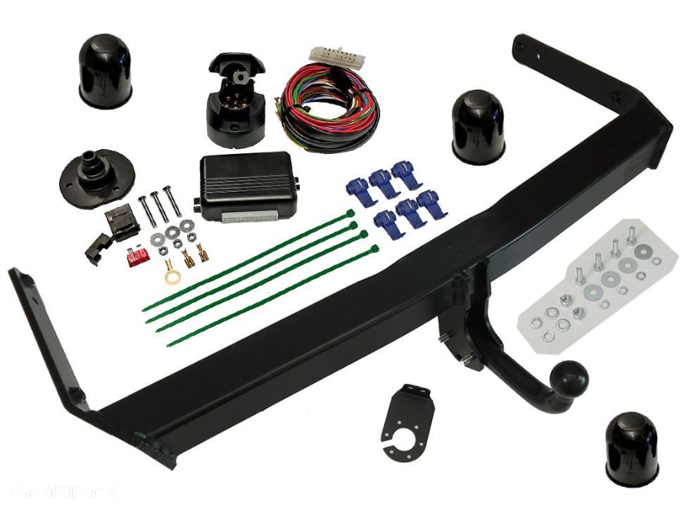 HAK HOLOWNICZY + MODUŁ + WIĄZKA + GNIAZDO 7PIN VW VOLKSWAGEN PASSAT B6 - 2