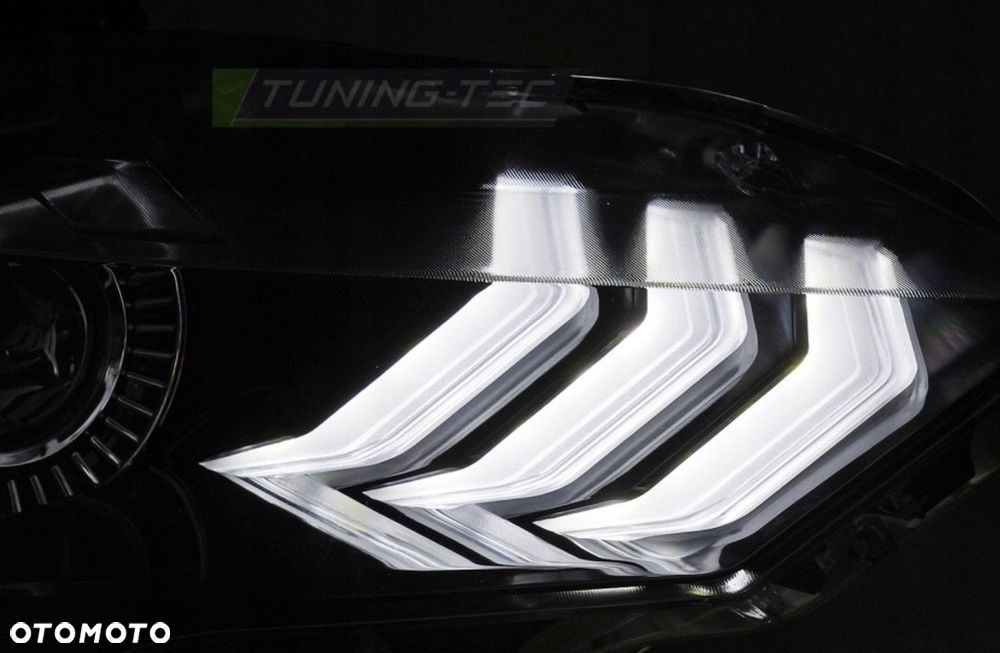 reflektory lampy kpl bi led rgb black europa ford mustang vi 6 lift 2018-23 - 9