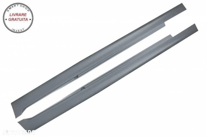 Bara Fata Bara Spate cu Praguri Laterale si Ornamente Evacuare crom BMW Seria 5 F1- livrare gratuita - 8