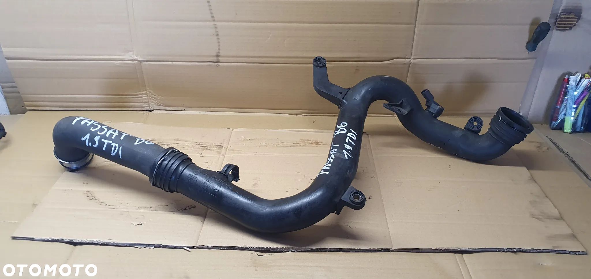 Przewód wąż rura intercoolera VW Passat B6 3C0 1.9 TDI 1K0145762AT 1K0145770B - 1