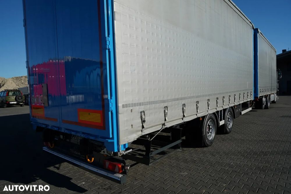 Volvo FH 460 / TRAVEL TANDEM / 120 M3 / AER CONDIȚIONAT PARCARE / AXĂ RIDICATĂ ȘI DE DIRECȚIE / PODEA REZISTENTĂ / + REMORCĂ FRUEHAUF 8,10 M / SAF / - 16