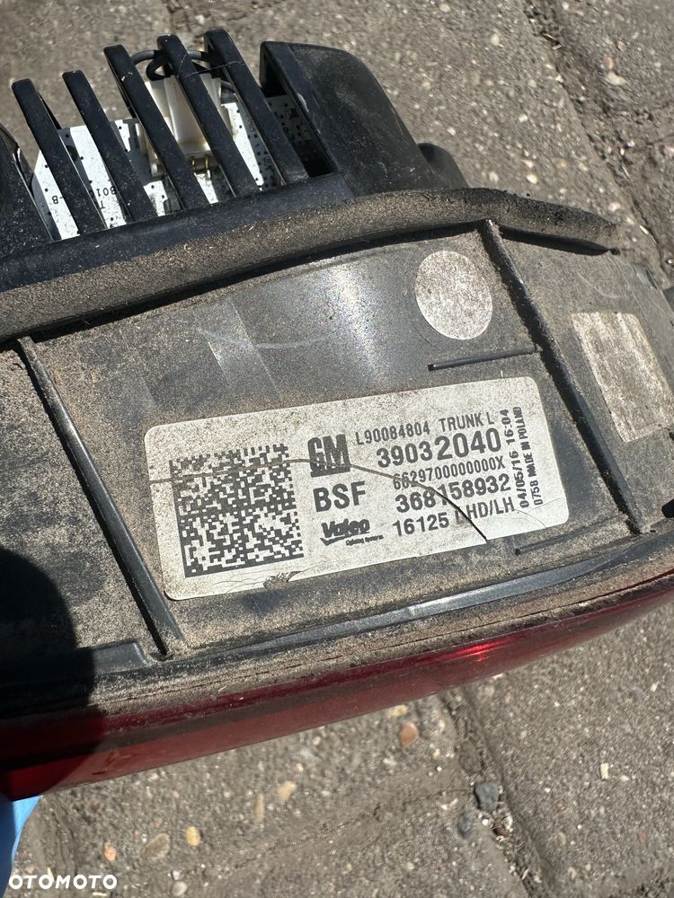 Opel astra k kombi led lampy w klape 39032040 39032041 - 3