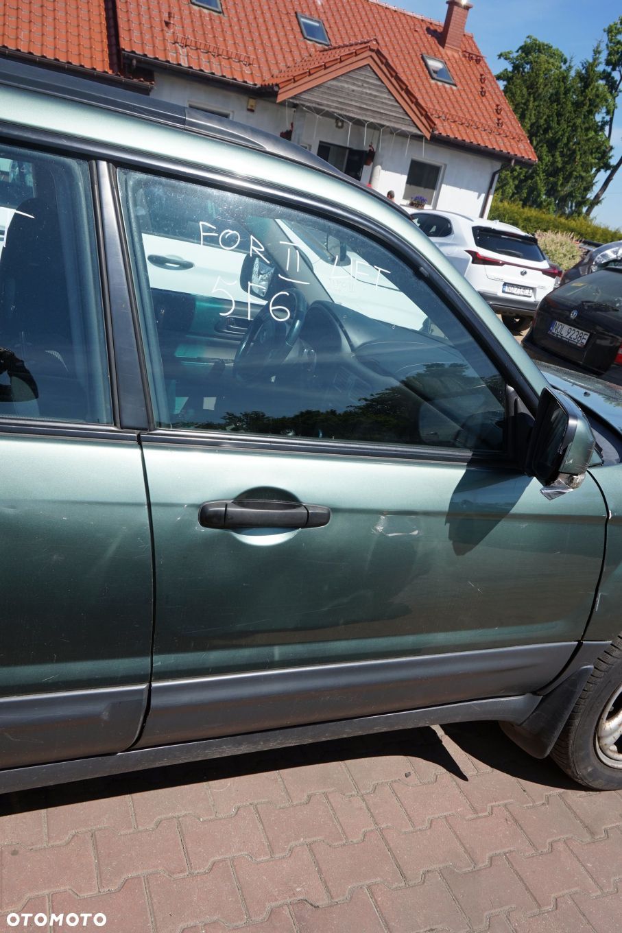 DRZWI PRZEDNIE PRAWE FORESTER II SG LIFT 5F6  ZIELONY EVERGREEN SUBARU 2006-2008 - 1