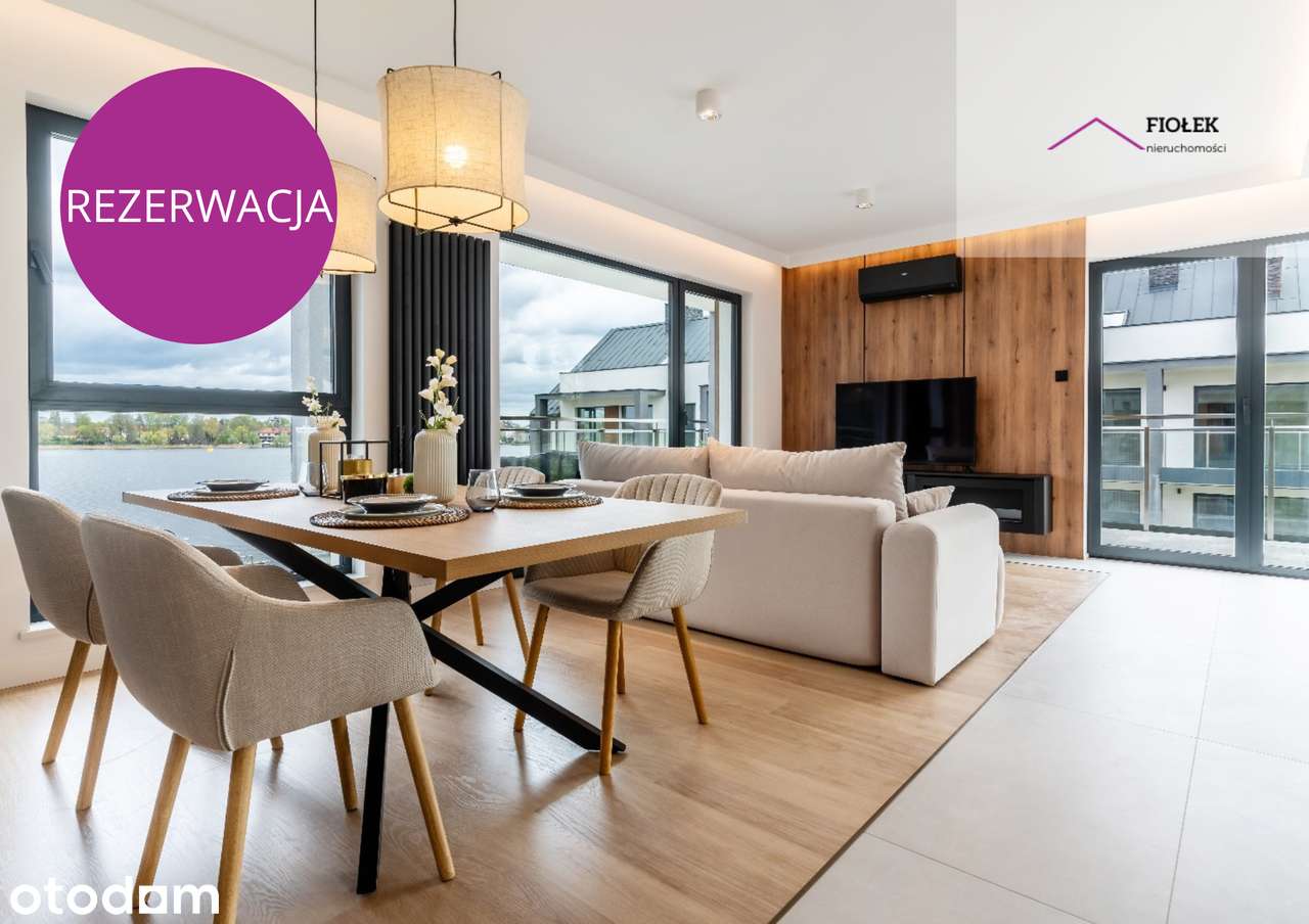 Apartament z panoramicznym tarasem na dachu i widokiem na jezioro