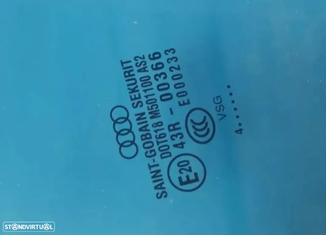 Vidro da porta traseira esquerda originais duplo para Audi A8 d3 4e0 2003+ (2x no estoque) - 4