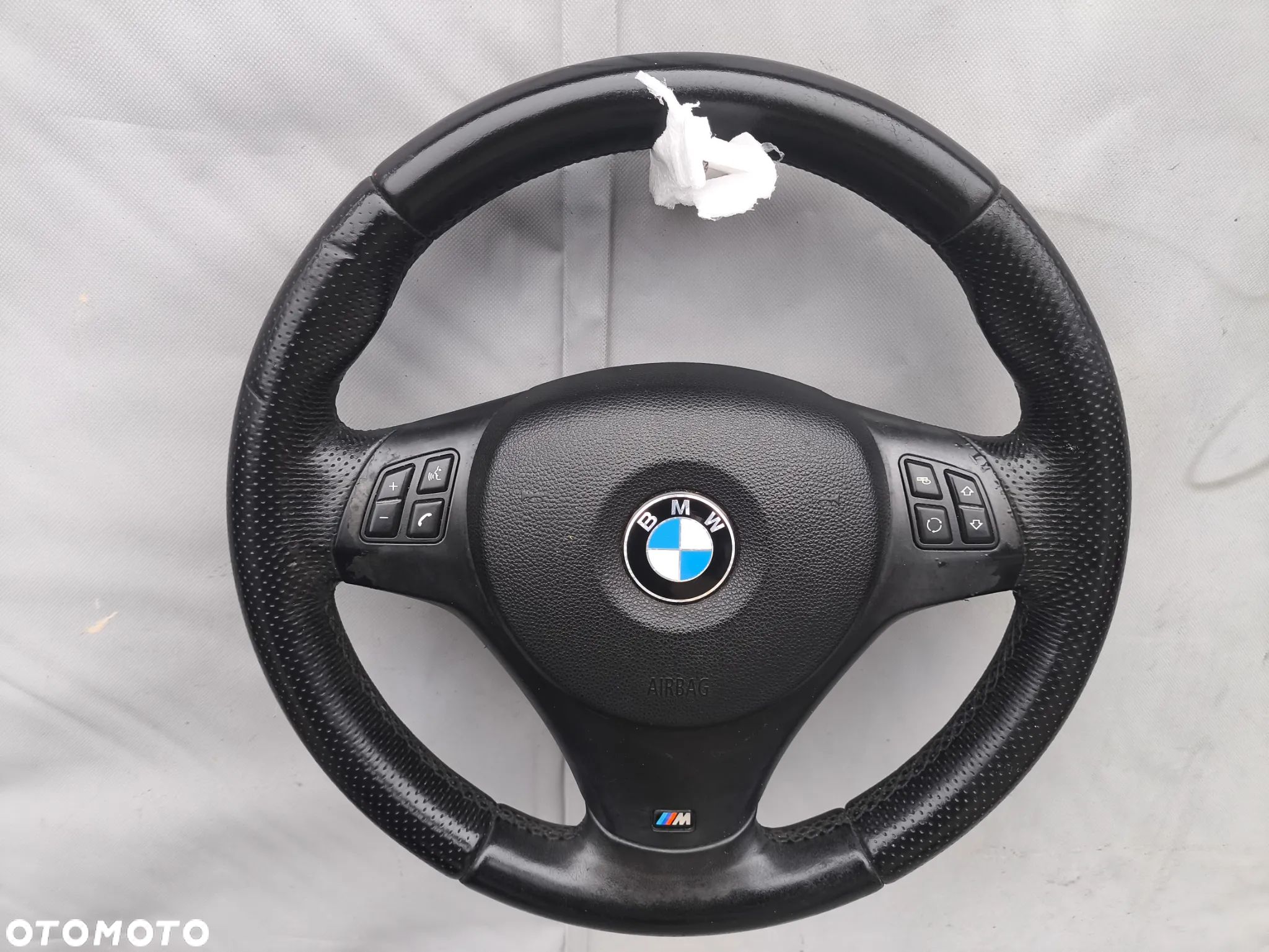 BMW 3 E90 E91 MPAKIET M PAKIET KIEROWNICA SKÓRA MULTIFUNKCJA AIRBAG - 1