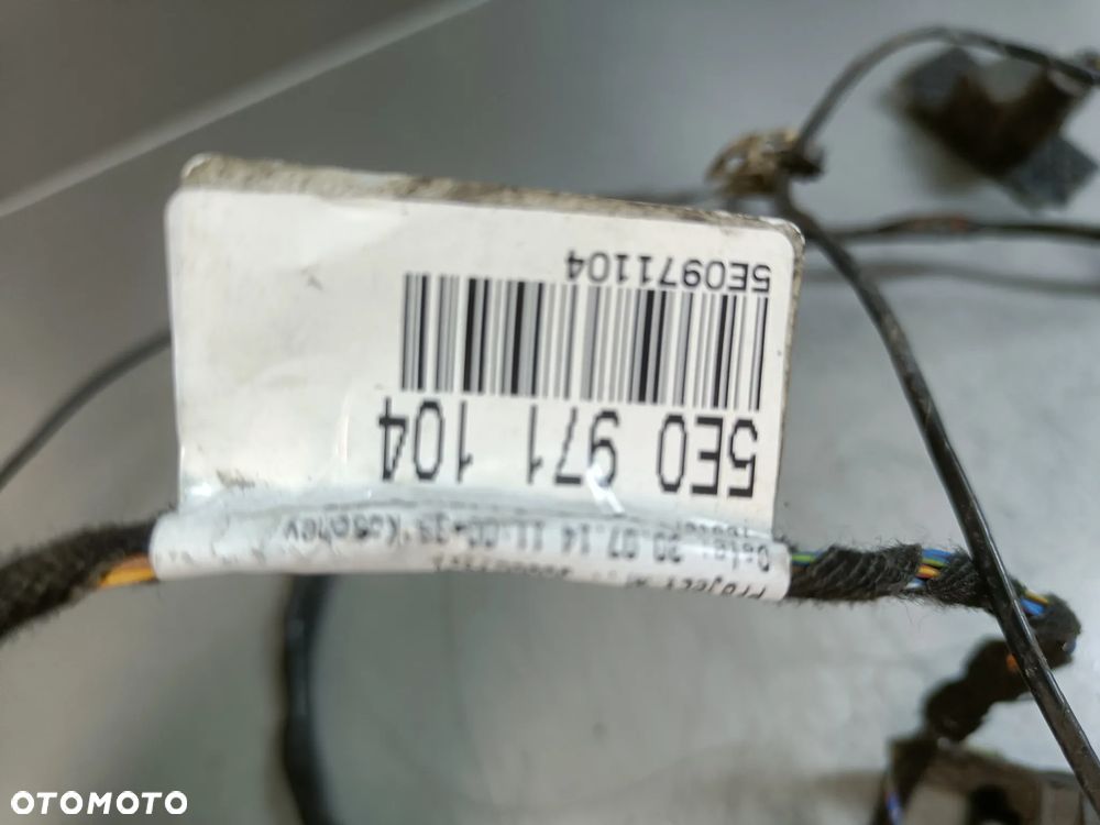 Wiązka Tylnego Zderzaka Skoda Octavia 3 III Instalacja Czujniki PDC Tył 5E0971104 5Q0919275A - 7