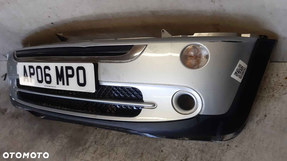 ^ ZDERZAK PRZÓD PRZEDNI MINI COOPER 1 I R50 SREBRNY - 3