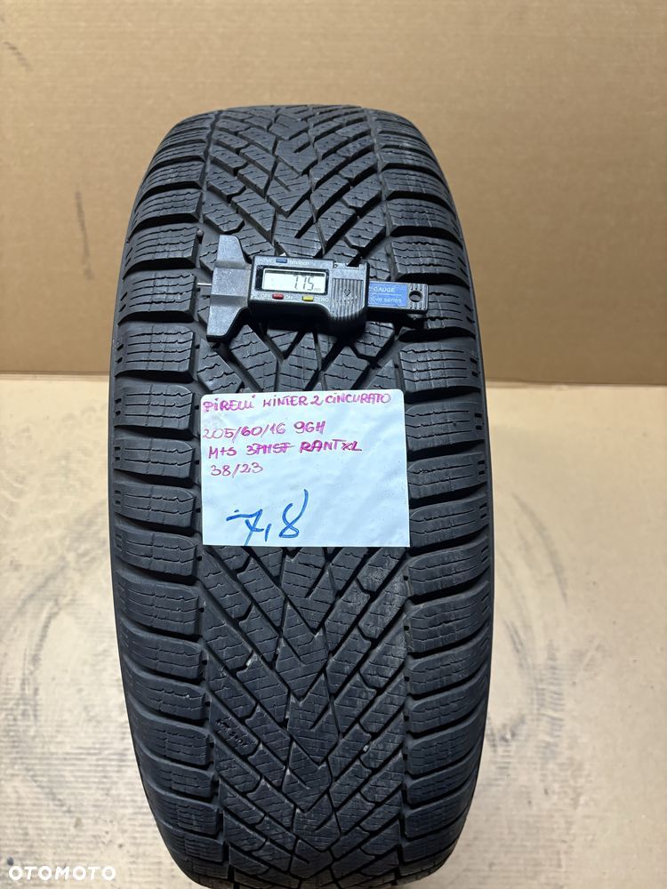1x 205/60R16 96H PIRELLI WINTER 2 cinturato opona zimowa 3PMSF XL RANT - 1