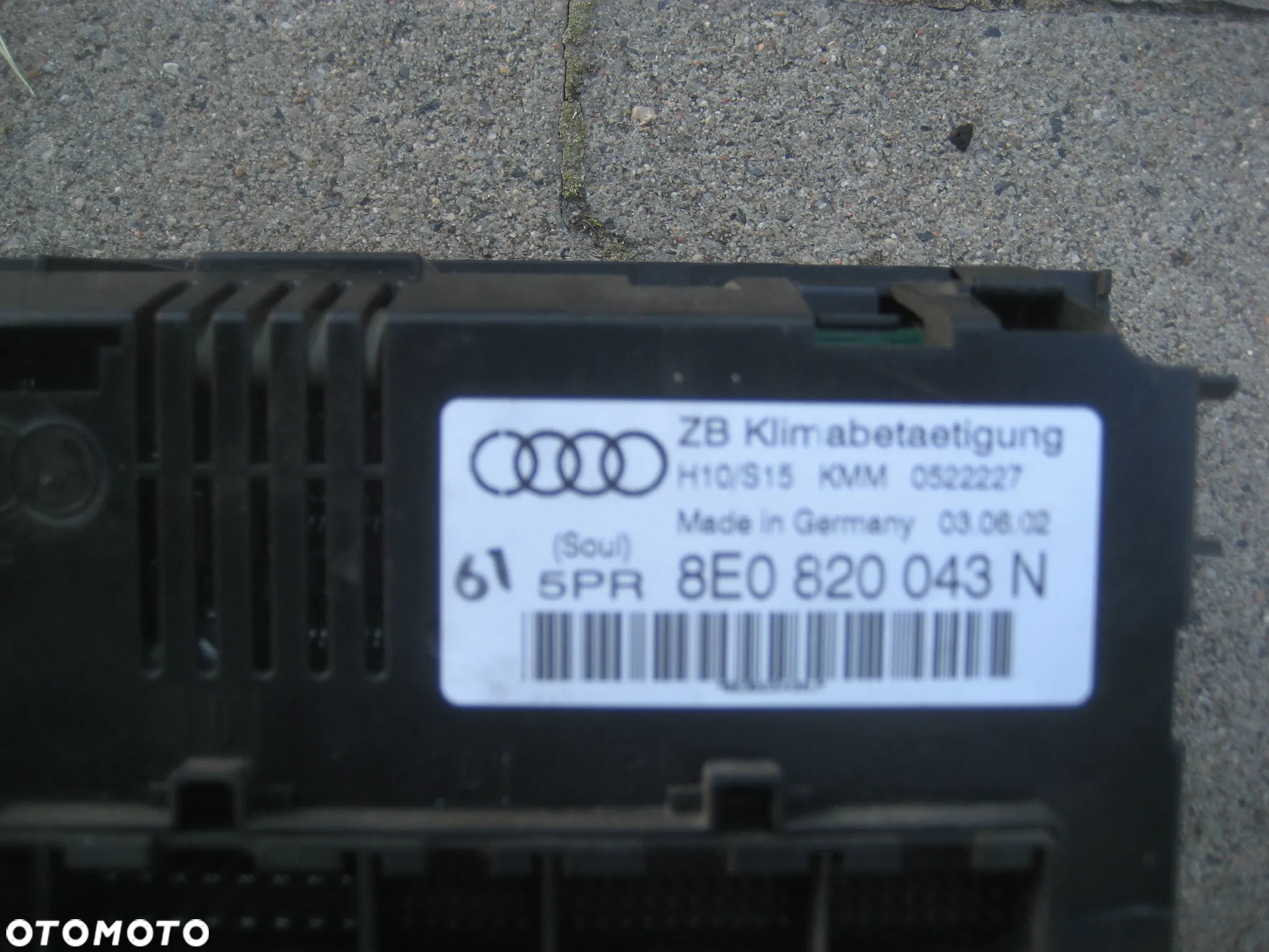 audi a4 b6 małysz 02-05r panel klimatyzacji 8e0820043n europa - 5