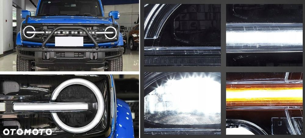 Reflektory Lampy L+R Vland LED Tuning Black Ford Bronco VI mk6 u725 - 11