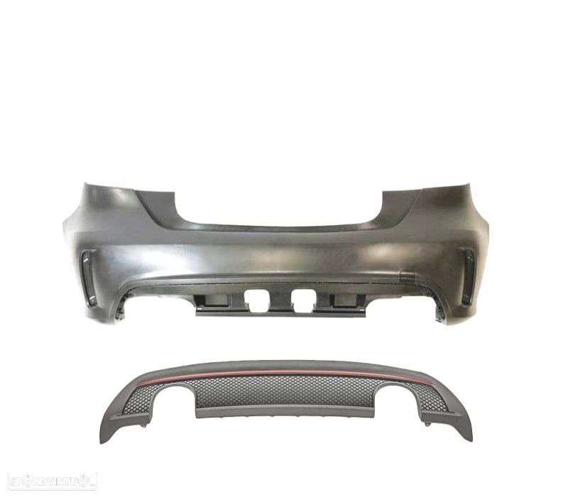 PARA-CHOQUES TRASEIRO MERCEDES A W176 12-15 LOOK AMG - 2