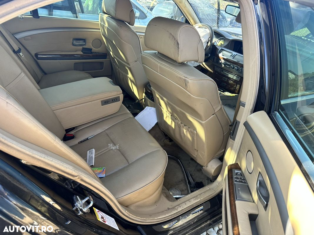 dezmembrări bmw e65 e66 745d 745i 760li 735i 730d 2006 cutie 6hp32 motor n62  m67D44 330hp v8 diesel 2005-2009 interior crem cu ventilație etc - 4