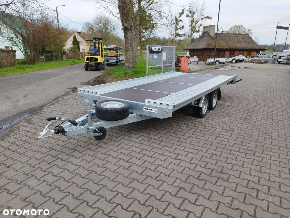 Niewiadów Laweta Niewiadów Mars SM 4,5x2,1m płaska wypełniona sklejką DMC 2700kg 2 osie koła 195R13C spawana rama mocna - 11