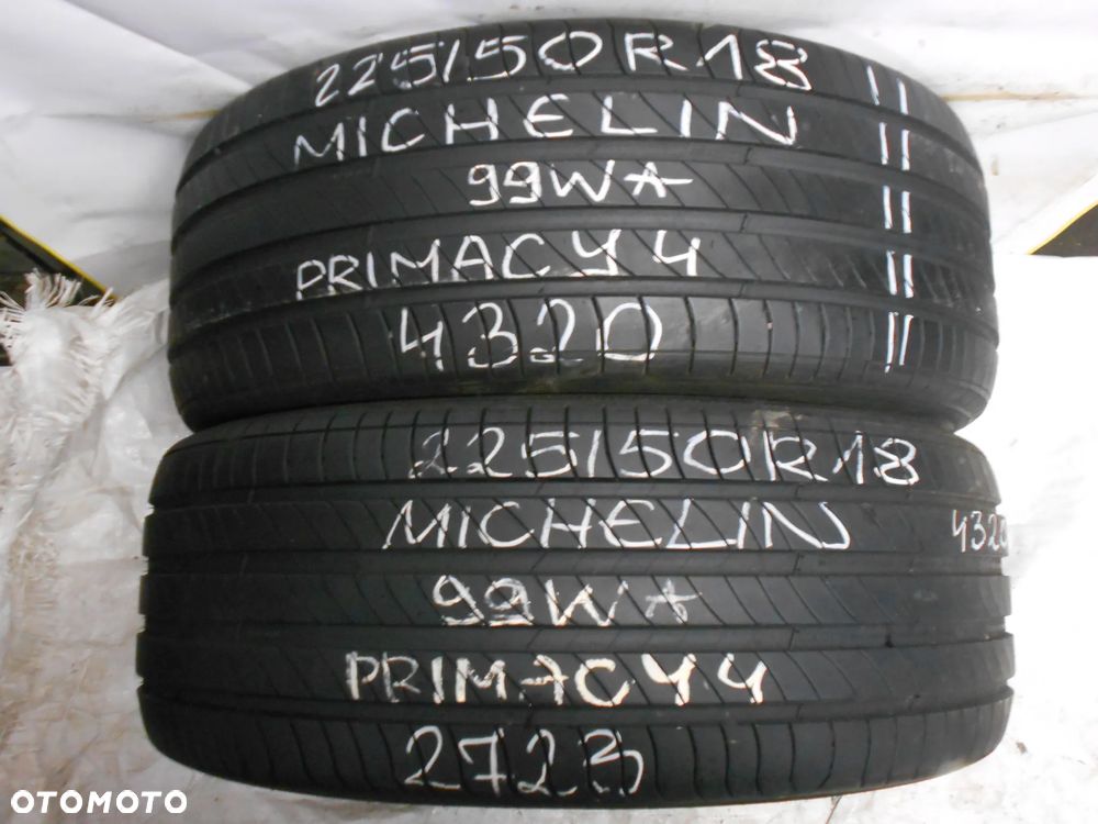 OPONY 225/50R18 MICHELIN PRIMACY 4 DOT 2723 / 4320 6.2MM - 1