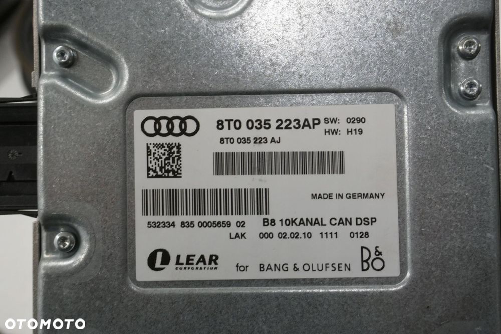 AUDI A5 8T SPORTBACK NAGŁOŚNIENIE GŁOŚNIKI BANG&OLUFSEN - 4