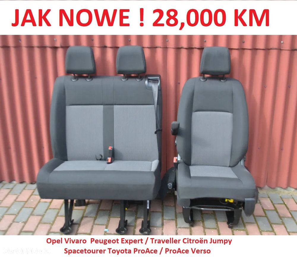 OPEL VIVARO 3 III 4 IV NOWY MODEL  fotel lewy kierowcy Fotele Prawy Pasazera Ławka - 1