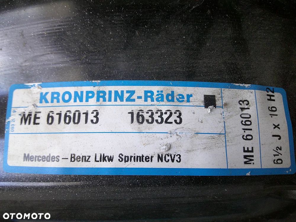 lt sprinter w906 felga stalowa r16 6,5j et62 6x130 - 2