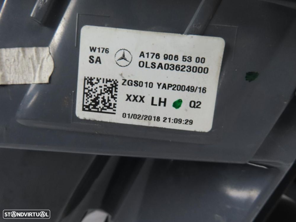 Farolim LED Esquerdo/Trás Usado / Original MERCEDES-BENZ A-CLASS (W176) A1769065... - 7