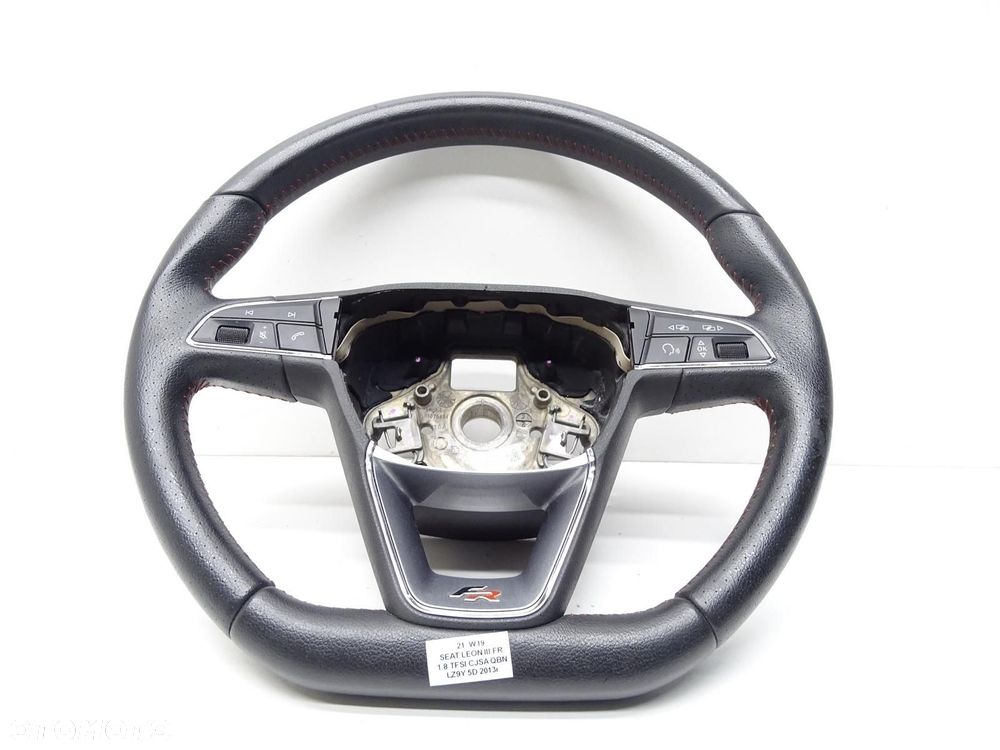 KIEROWNICA SKÓRA MULTI MULTIFUNKCJA ŚCIĘTA 5F0419091M SEAT LEON III FR - 2