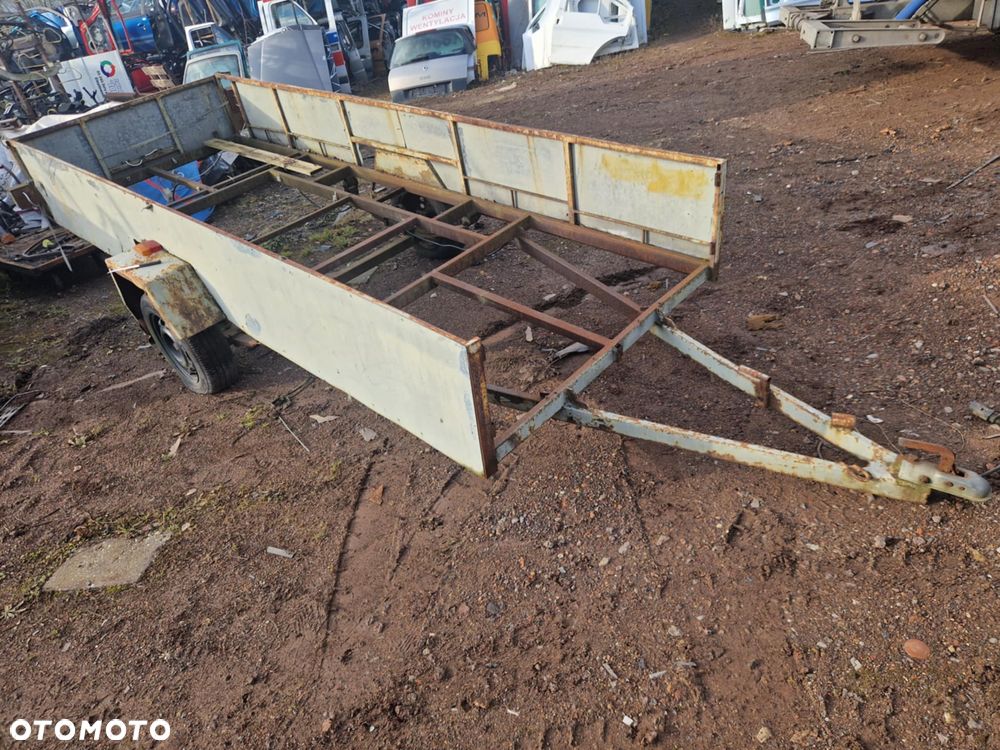 PRZYCZEPA SAM DŁUGA RAMA PRZYCZEPKI RESORY 4m / 1,4m - 2