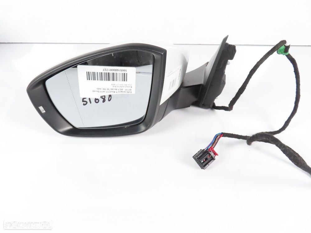 Retrovisor / Espelho Esquerdo Seminovo/ Original VW T-ROC (A11) 2G4857507CT - 1
