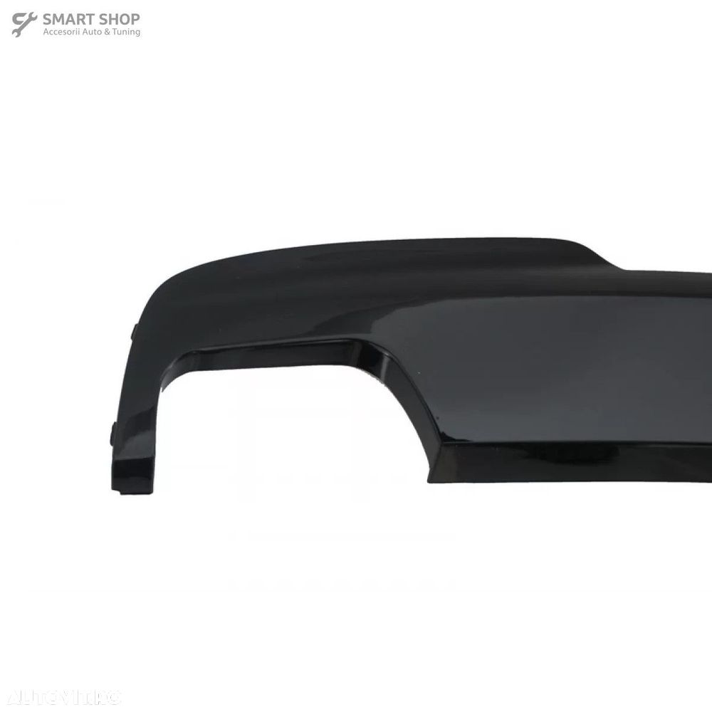 Difuzor de aer cu evacuare dubla negru lucios BMW F10 F11 Seria 5 (201 - 3