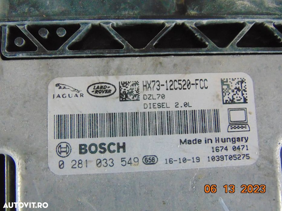 Calculator Motor jaguar F Pace 2.0 xe xf ecu jaguar 2.0 - 2