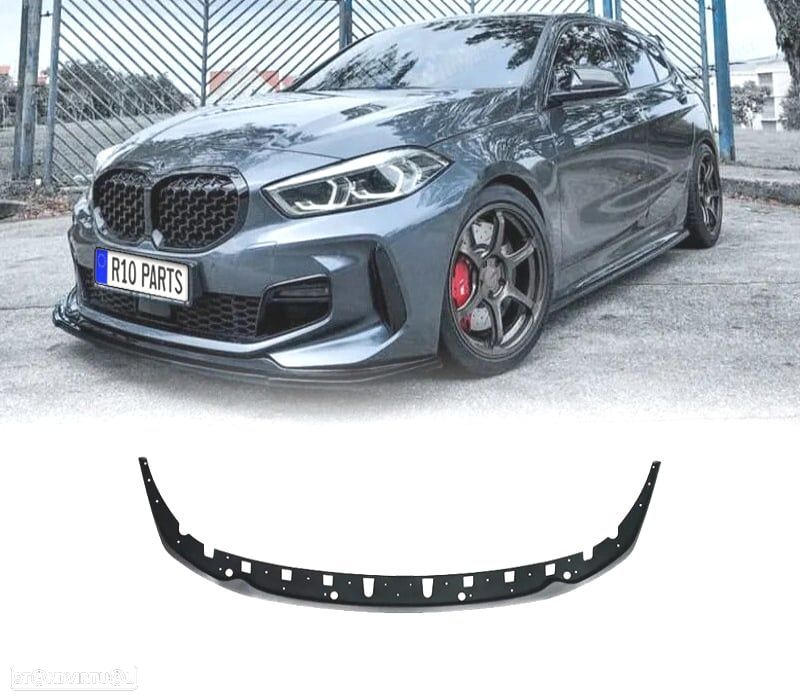 SPOILER LIP BMW F40 19- LOOK M135i PRETO BRILHANTE - 1