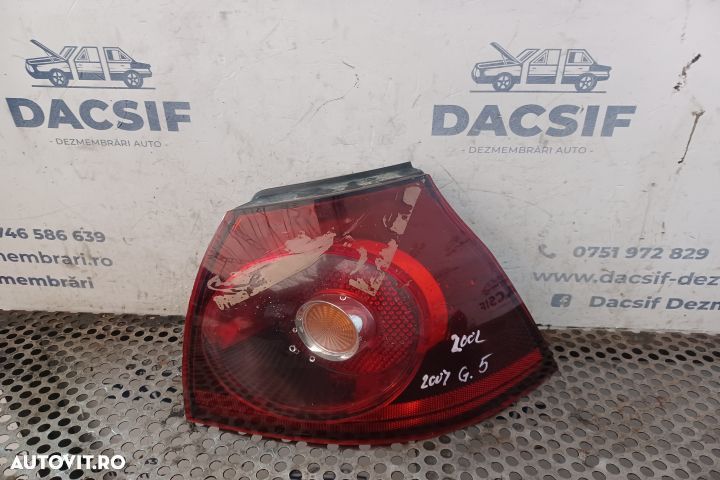 Lampa stop dreapta pe aripa Volkswagen VW Golf 5 [2003 - 2009] Hatchb - 1