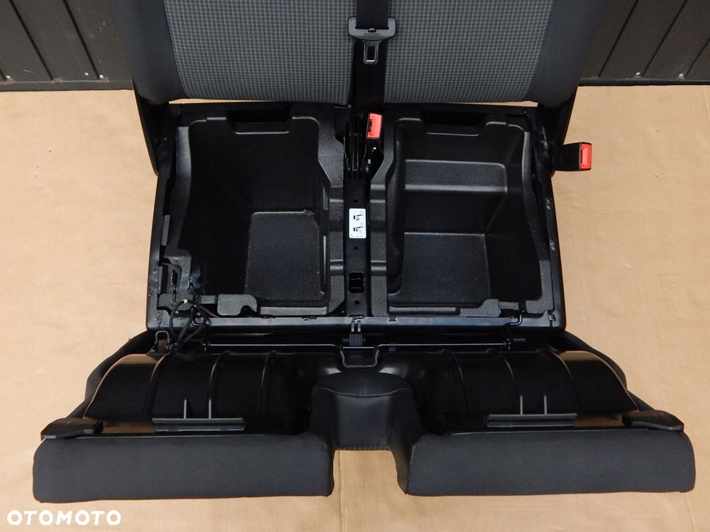 vw t5 lift t6 t6.1 fotel pasażera dwójka prawy przód ławka double grid - 8