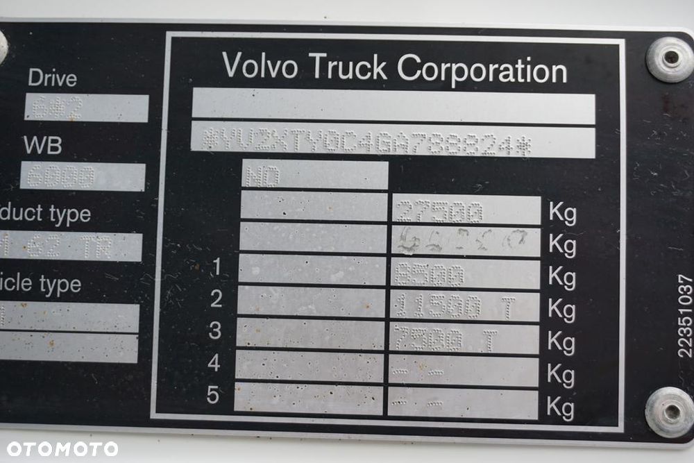 Volvo FM / 460 / E 6 / IZOTERMA + WINDA / 22 PALETY / DŁ 9,1 M / ŁAD. 14 345 KG - 11