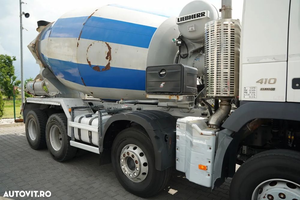 Volvo FMX 410 / 8x4 / BETONIERĂ / BETONIERĂ / LIEBHERR / 9 M3 / I-SHIFT / JANTE DIN ALIAJ / EURO 6 - 15