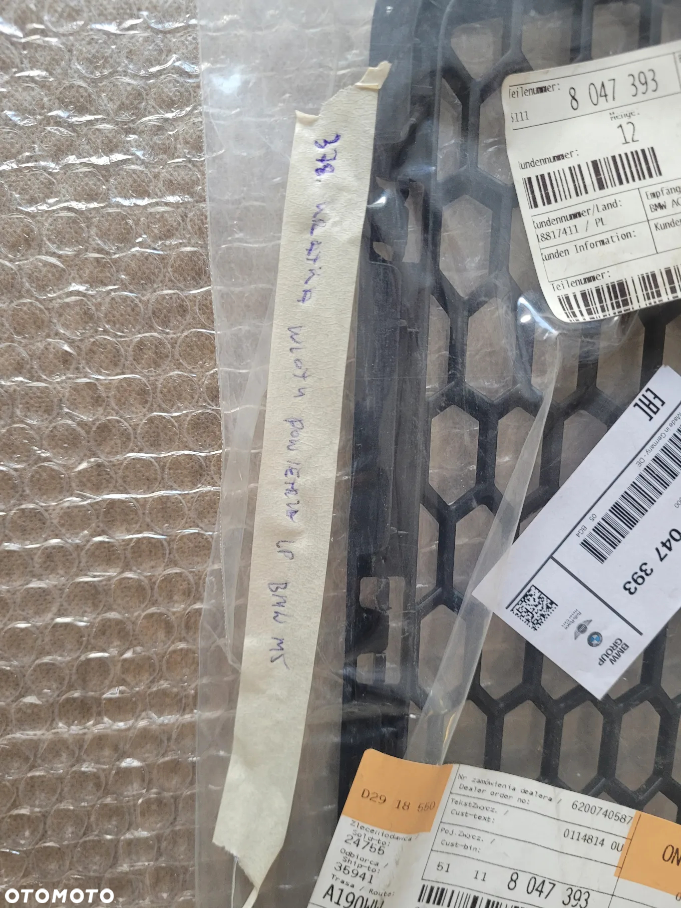 Kratka Wlotu Powietrza Lewy Przód BMW M5 F10 51118047393 Nowa - 6