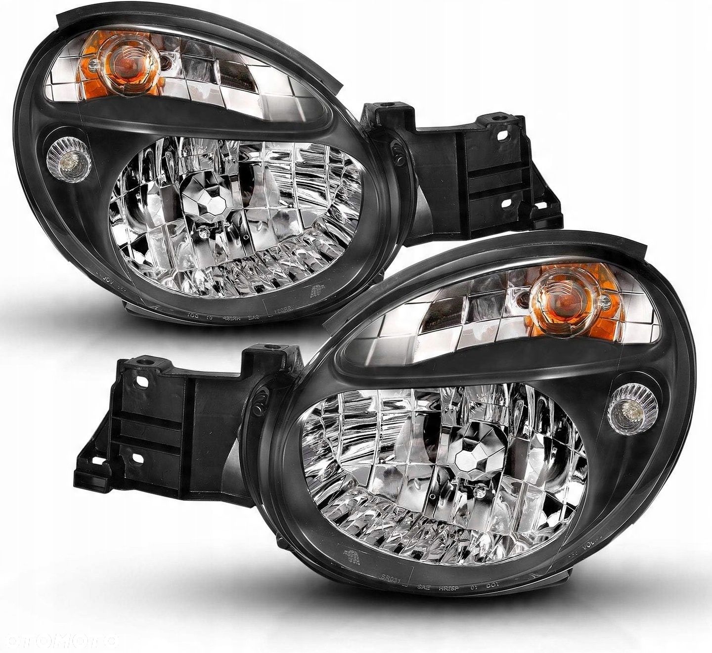 Reflektory Lampy kpl Tuning Czarne Black Subaru Impreza II 2 gg gd 2000-02 - 1