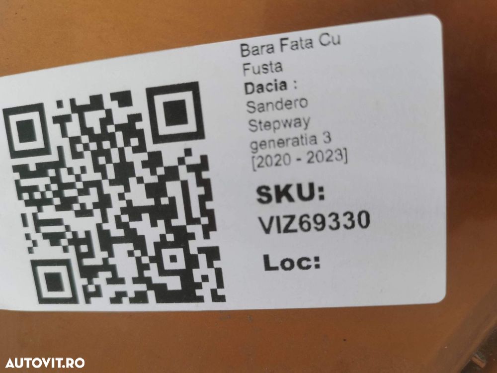 Bara Fata Dacia Sandero Stepway generatia 3 2020 2021 2022 2023 Origin - 8
