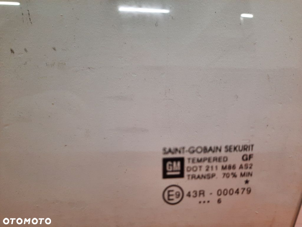 OPEL CORSA-C LIFT HB 5D 03-06 SZYBA DRZWI TYŁ TYLNA LEWA 43R-000479 Z20U - 2