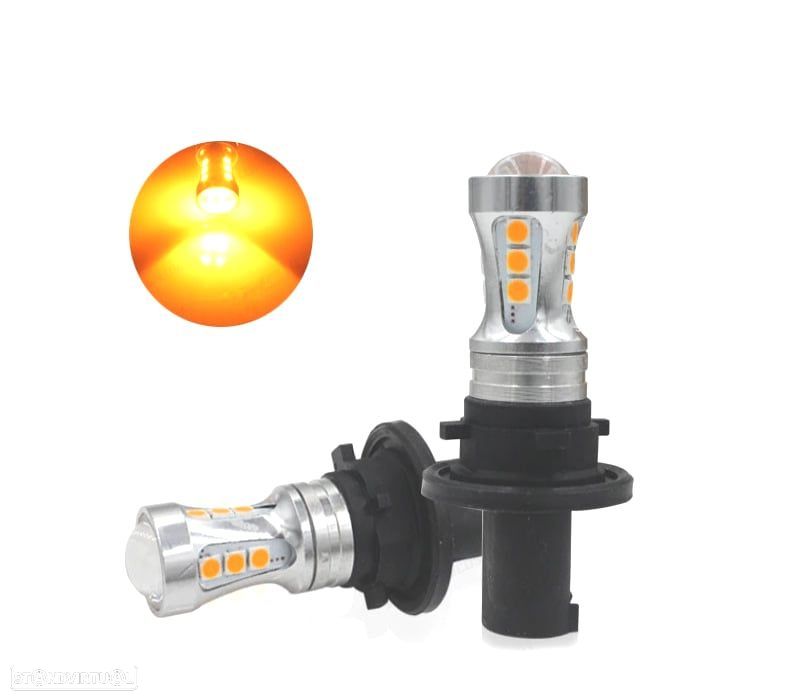 LÂMPADAS LED PH24WY SPH24 CANBUS LARANJA - 1