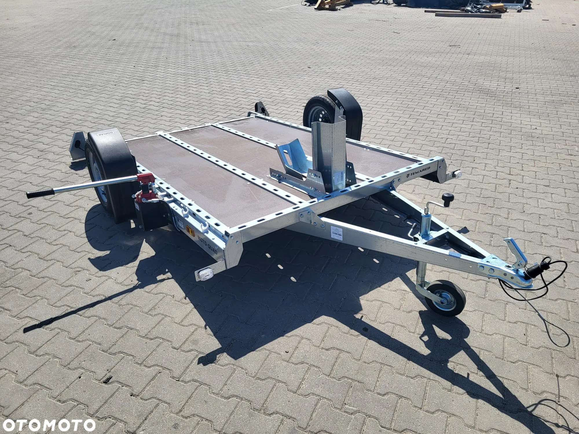 TEMARED DOSTAWA! Przyczepa MOTO-QUAD 2616 wym. 264 x 161cm Solidna przyczepa do przewozu motocykli, UCHYŁ hydrauliczny, DMC 750kg - 17