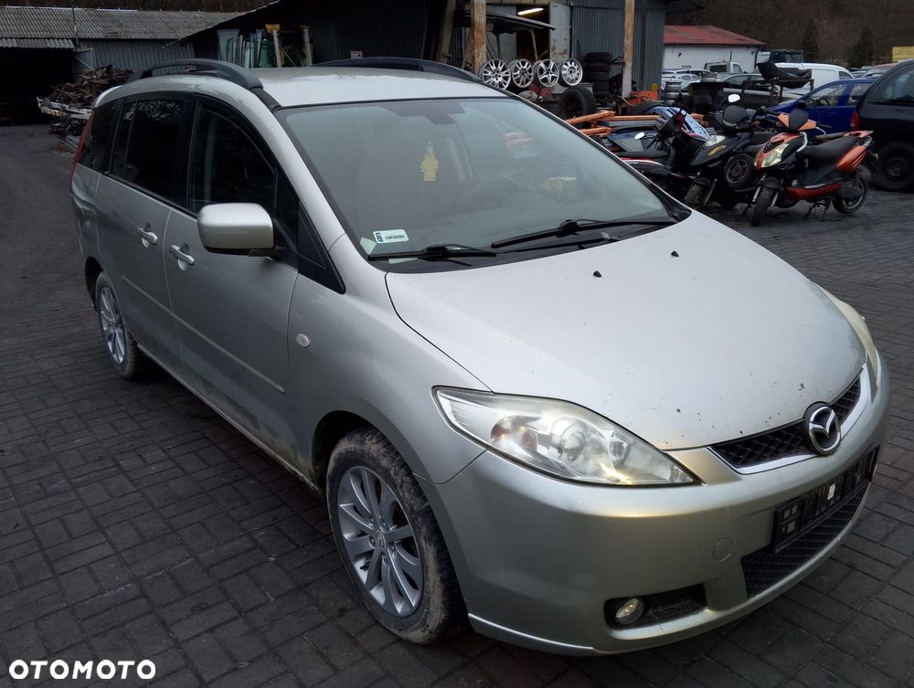KOMPLETNY PRZÓD Mazda 5 I Przed Lift (05-07r.) 22R - PLATINUM SILVER srebrny srebrna. Europa MASKA LAMPA ZDERZAK GRILL ATRAPA BŁOTNIK KOMPLETNY PRZÓD PRAWE LEWE PAS PRZEDNI WZMOCNIENIE CZOŁOWE CHŁODNICA do założenia bez malowania - 3