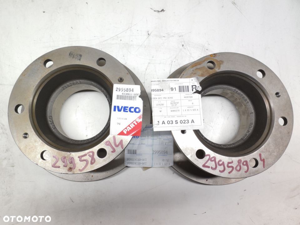 Tarcze hamulcowe komplet przód L/P IVECO EUROCARGO I-III 5.9D/7.7D 01.91-09.15 KOMPLET 2 SZTUKI - 3