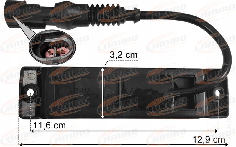 DAF XF105 XF106 LAMPA OBRYSOWA LED PRZY KOLE - 2