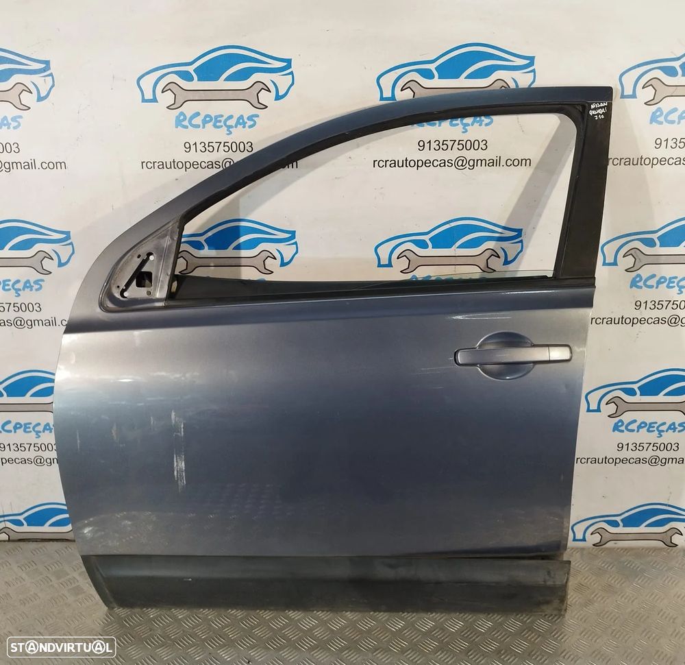 PORTA PORTAS FRENTE FRONTAL ESQUERDA NISSAN QASHQAI I 1 MK1 J10 H0101JD0MD QASHQAI +2 FECHO ELEVADOR MOTOR PUXADOR VIDRO RETROVISOR RETROVISORES - 1