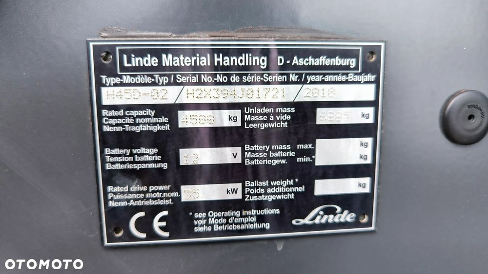 Linde H 45 D- 02 Diesel - 9