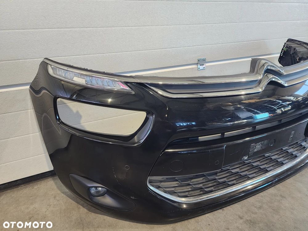 Citroen C4 PICASSO II 2 zderzak przód kompletny 6PDC CZARNY - 2