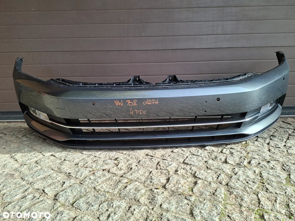 ZDERZAK PRZEDNI PRZÓD VW PASSAT B8 LR7H PDC HALOGENY - 2